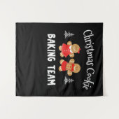 Weihnachtsbackmannschaft | Lebkuchenmann Wandteppich (Vorderseite (Horizontal))