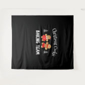 Weihnachtsbackmannschaft | Lebkuchenmann Wandteppich (Vorderseite (Horizontal))