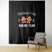 Weihnachtsbackmannschaft | Lebkuchenmann Wandteppich (Beispiel)