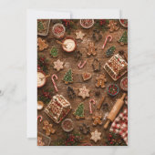 Weihnachtsbackparty Einladung (Rückseite)