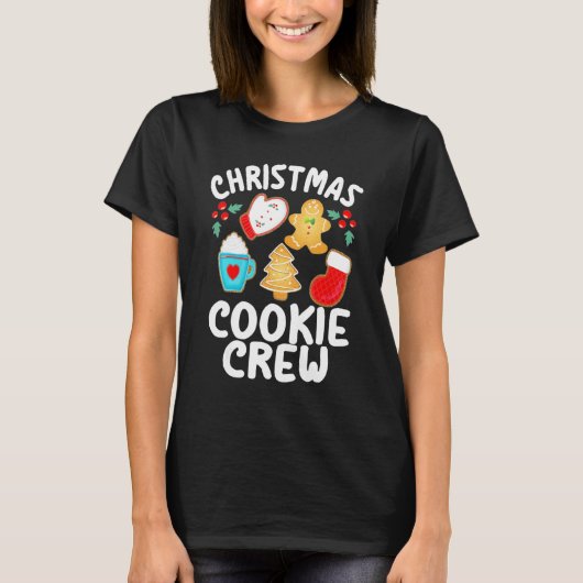 Weihnachtsbackteam Bekleidung Cookie Crew Neu back T-Shirt (Vorderseite)