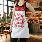 Weihnachtsbackteam Niedlich Red Personalisiert Schürze