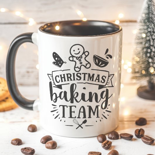 Weihnachtsbackteam Niedlich Schwarzer Feiertag Tasse