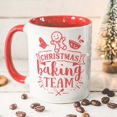 Weihnachtsbackteam Niedlicher Roter Urlaub Tasse