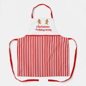 Weihnachtsbackteam - Niedliches Lebkuchen Männer R Schürze (Vorderseite)