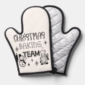 Weihnachtsbackteam Ofenhandschuh (Vorderseite/Rückseite)