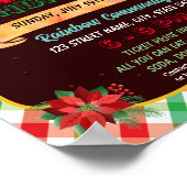 Weihnachtsbackvorlage Poster (Ecke)