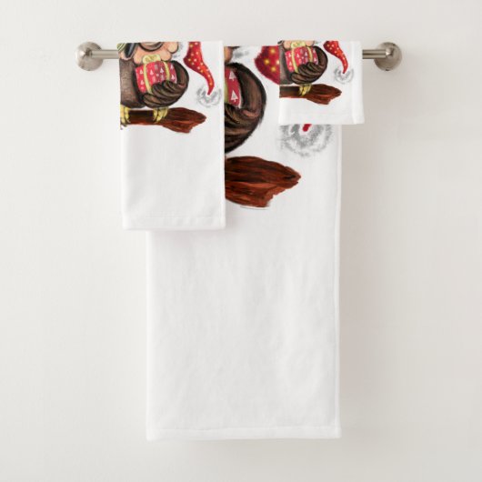 Weihnachtsbad Handtuch Set Babyschale mit Geschenk (Insitu)