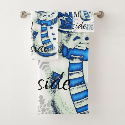 Weihnachtsbadehandtuch-Sets, Baby's Cold Outside Badhandtuch Set (Insitu)