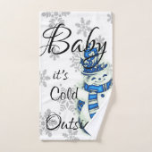 Weihnachtsbadehandtuch-Sets, Baby's Cold Outside Badhandtuch Set (Handtuch)