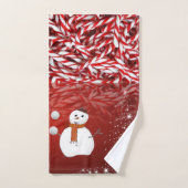 Weihnachtsbadehandtuch-Sets Badhandtuch Set (Handtuch)