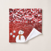 Weihnachtsbadehandtuch-Sets Badhandtuch Set (Waschlappen)