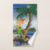 Weihnachtsbadehandtuch-Sets, Beach Bum Elf Badhandtuch Set (Handtuch)