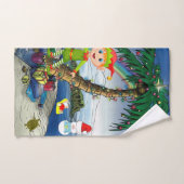 Weihnachtsbadehandtuch-Sets, Beach Bum Santa Badhandtuch Set (Handtuch)