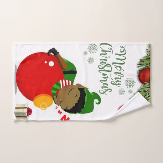 Weihnachtsbadehandtuch-Sets, Elf Badhandtuch Set (Handtuch)