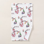 Weihnachtsbadehandtuch-Sets, Katzenunterwäsche Badhandtuch Set (Handtuch)