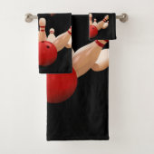 Weihnachtsbadehandtuch-Sets, Santa Bowling Badhandtuch Set (Insitu)