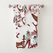Weihnachtsbadehandtuch-Sets, Schneemann Badhandtuch Set (Insitu)