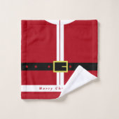 Weihnachtsbadehandtücher vom Weihnachtsmann Badhandtuch Set (Waschlappen)