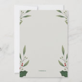 Weihnachtsbäer-Party Einladung (Rückseite)