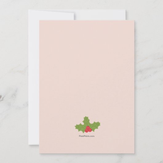 Weihnachtsbäer-Party Einladung (Rückseite)