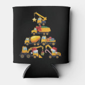 Weihnachtsbagger-Bau-LKW-Baum Dosenkühler (Vorderseite)