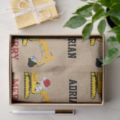 Weihnachtsbagger Individuelle Name Seidenpapier (Geschenk)