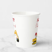 Weihnachtsbagger Pappbecher (Links)