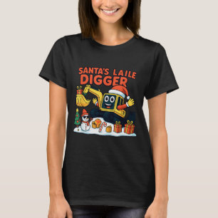Weihnachtsbagger Santa Bagger Lustiger Urlaub  T-Shirt