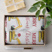 Weihnachtsbagger Seidenpapier (Geschenk)