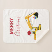 Weihnachtsbagger Sherpadecke (Vorderseite (Horizontal))