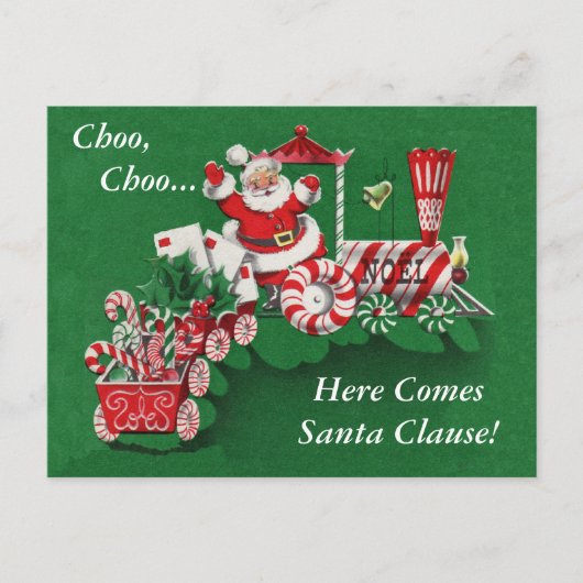 Weihnachtsbahn Postkarte (Vorderseite)