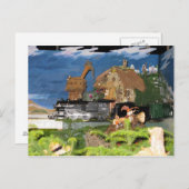 Weihnachtsbahn Postkarte (Vorne/Hinten)