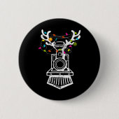 Weihnachtsbahn Rentier Weihnachtsbahn Button (Vorderseite)