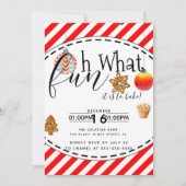 Weihnachtsbake off fundraiser event cookie Party Einladung (Vorderseite)