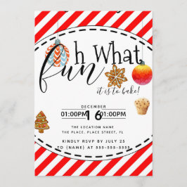 Weihnachtsbake off fundraiser event cookie Party Einladung