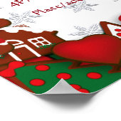 Weihnachtsbake Sale Gingerbrot Poster (Ecke)