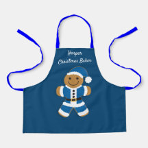Weihnachtsbaker Name Blue Santa Gingerbrot Mann