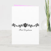 Weihnachtsbaleinladung Einladung (Rückseite)