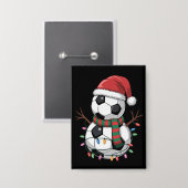 Weihnachtsball-Ball Snowman Lights Weihnachtsmannm Button (Vorderseite/Rückseite)