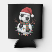 Weihnachtsball-Ball Snowman Lights Weihnachtsmannm Dosenkühler (Vorderseite)