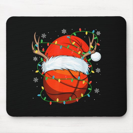 Weihnachtsball Ball Xmas Lights Weihnachtskorb Mousepad (Vorne)