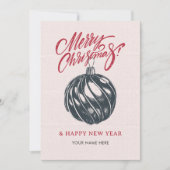 Weihnachtsball Feiertagskarte (Vorderseite)