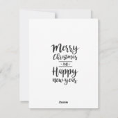 Weihnachtsball Feiertagskarte (Rückseite)