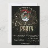 Weihnachtsball, Feuerwerk Weihnachtsunternehmen Einladung (Vorderseite)