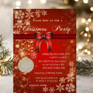 Weihnachtsball, Firmenweihnachtsfeier der Firma Bo Einladung