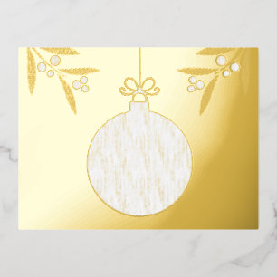 Weihnachtsball Folien Feiertagspostkarte