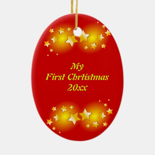 Weihnachtsball-Foto Keramikornament (Hinten)