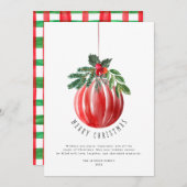 Weihnachtsball Frohe Weihnachten Non-Foto (Vorne/Hinten)