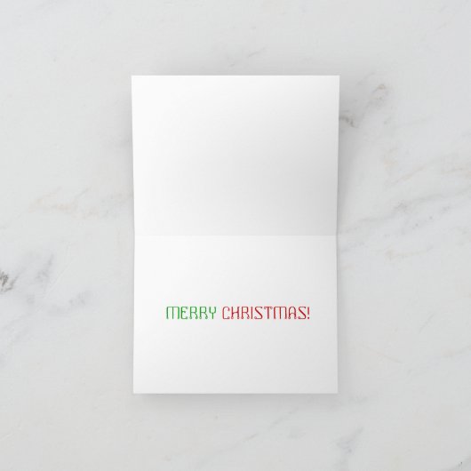 WEIHNACHTSball-GESCHENK-KARTE Feiertagskarte (Innenseite)